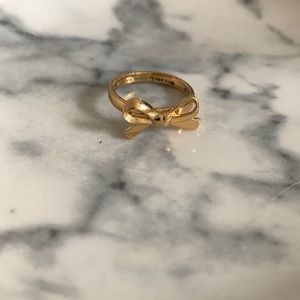 Kate Spade gold bow ring